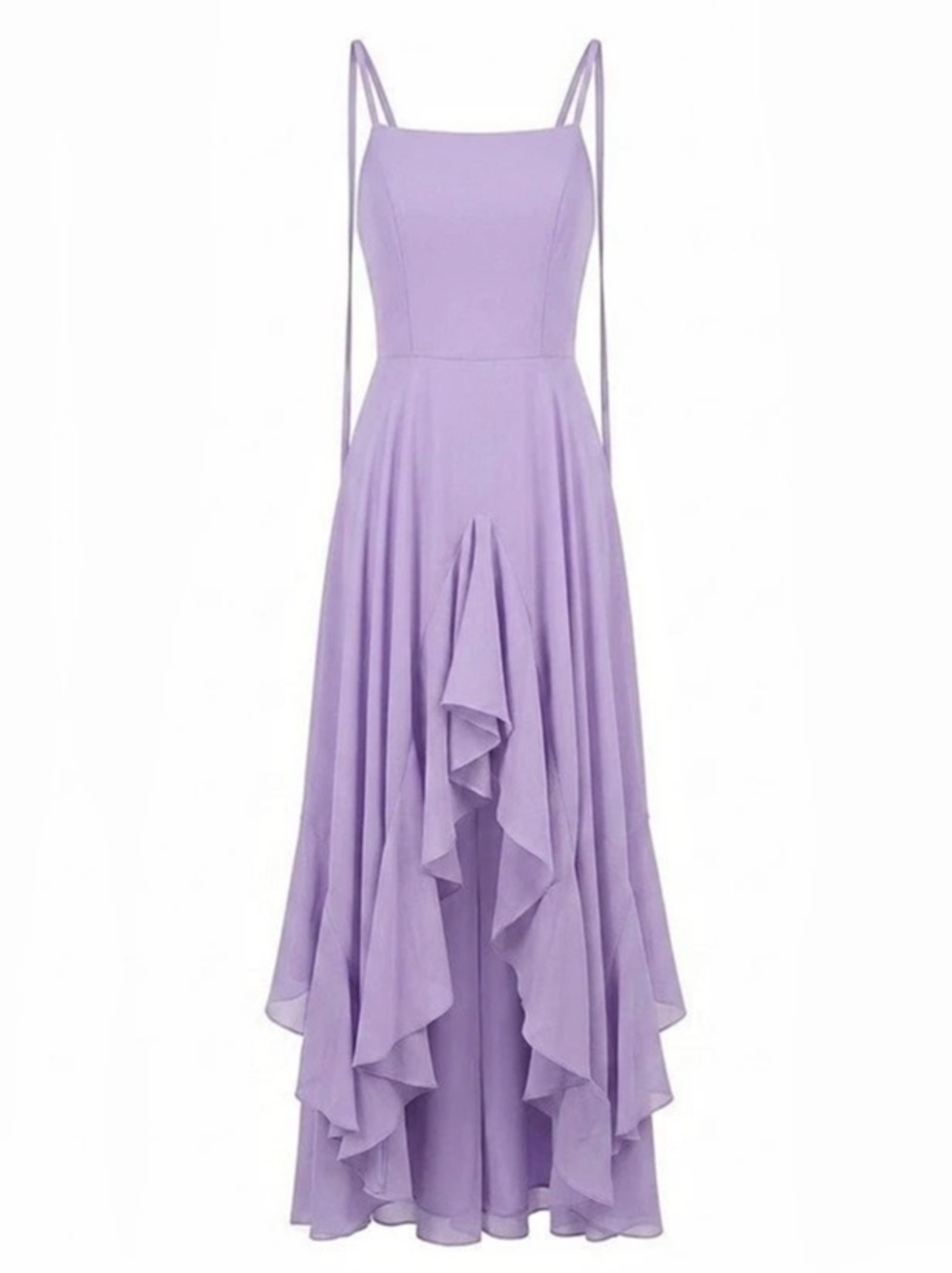 Lulus Purple Ruffle Maxi Dress NWT - Picture 2 of 5